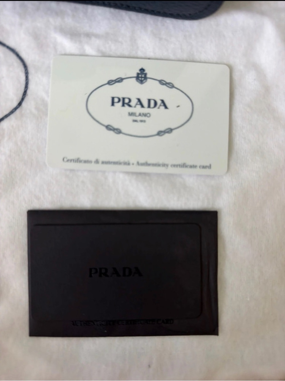 Prada Vitello Phenix flap crossbody, model 1BD163, in “Baltico” blue. - Picture 3 of 14